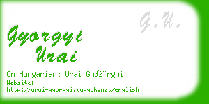 gyorgyi urai business card